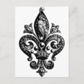 Fleur de Lis Intricate Briefkaart (Voorkant)