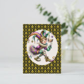 Fleur de Lis Invitation Kaart (Staand voorkant)