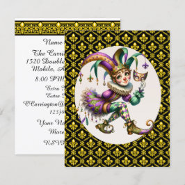 Fleur de Lis Invitation Kaart