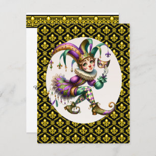 Fleur de Lis Invitation Kaart