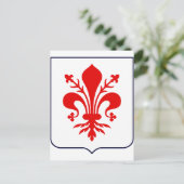 Fleur de lis, Italië Briefkaart (Staand voorkant)