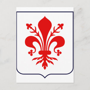 Fleur de lis, Italië Briefkaart