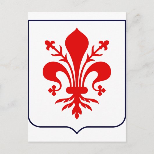 Fleur de lis, Italië Briefkaart (Voorkant)