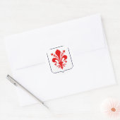 Fleur de lis, Italië Ronde Sticker (Envelop)