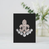 Fleur De Lis-jewelen Briefkaart (Staand voorkant)