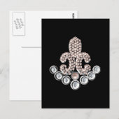 Fleur De Lis-jewelen Briefkaart (Voorkant / Achterkant)