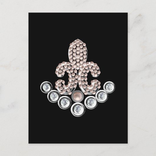 Fleur De Lis-jewelen Briefkaart (Voorkant)