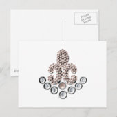 Fleur De Lis-jewelen Briefkaart (Voorkant / Achterkant)
