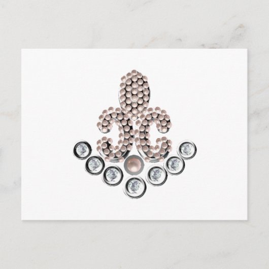 Fleur De Lis-jewelen Briefkaart (Voorkant)