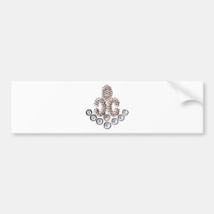 Fleur De Lis-jewelen Bumpersticker