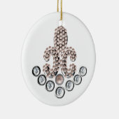 Fleur De Lis-jewelen Keramisch Ornament (Rechts)