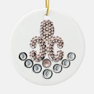 Fleur De Lis-jewelen Keramisch Ornament