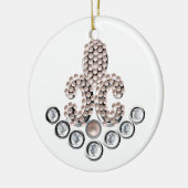 Fleur De Lis-jewelen Keramisch Ornament (Links)