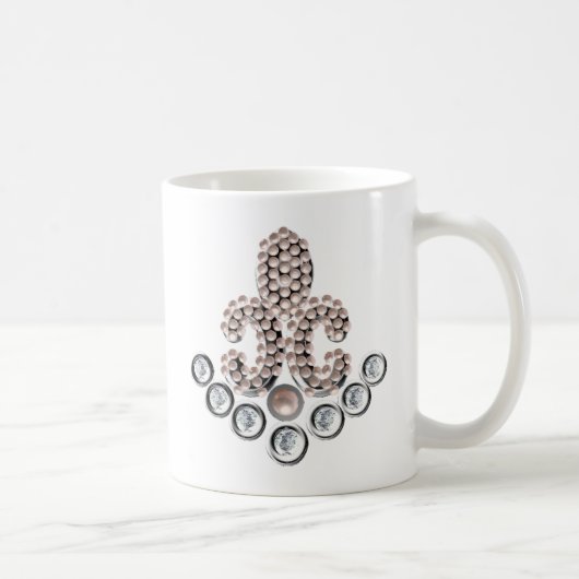Fleur De Lis-jewelen Koffiemok (Rechts)