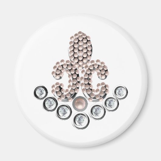 Fleur De Lis-jewelen Magneet (Voorkant)