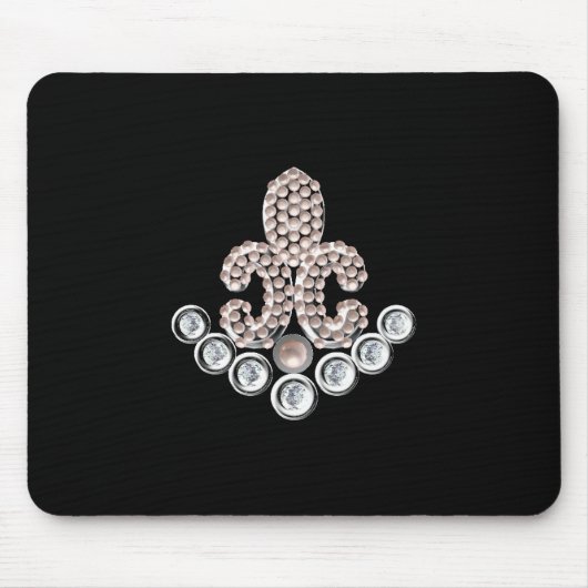 Fleur De Lis-jewelen Muismat (Voorkant)