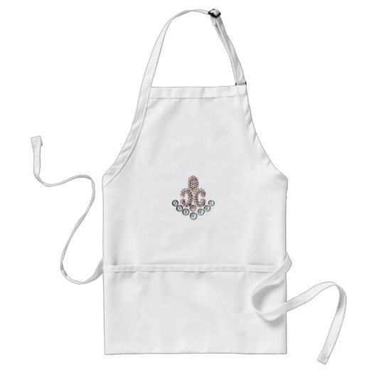 Fleur De Lis-jewelen Standaard Schort (Voorkant)