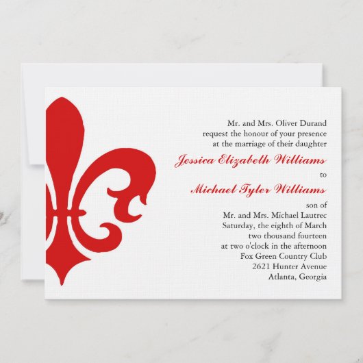 Fleur de Lis Kaart (Voorkant)