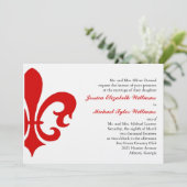 Fleur de Lis Kaart (Staand voorkant)