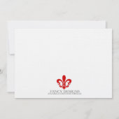 Fleur de Lis Kaart (Achterkant)