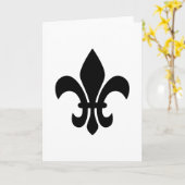 Fleur de Lis Kaart (Gele Bloem)