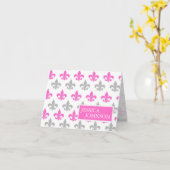 Fleur de Lis Kaart (Gele Bloem)