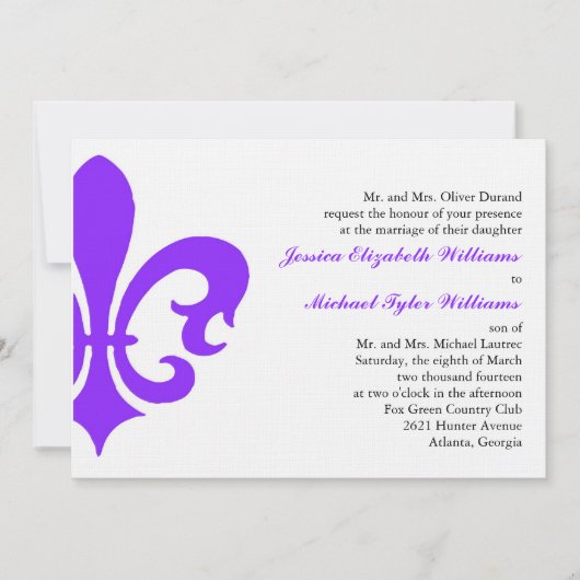 Fleur de Lis Kaart (Voorkant)