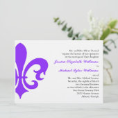 Fleur de Lis Kaart (Staand voorkant)