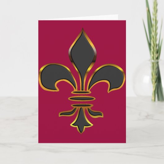 Fleur-de-lis-Kaart Kaart (Voorkant)