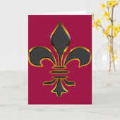 Fleur-de-lis-Kaart Kaart (Gele Bloem)