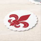 Fleur de Lis Kartonnen Onderzetters (Gekanteld)