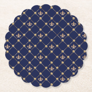 Fleur de Lis Kartonnen Onderzetters