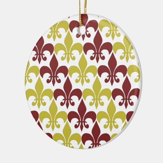 Fleur De Lis Keramisch Ornament (Links)