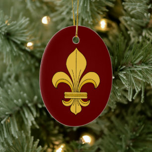 Fleur-de-lis Keramisch Ornament