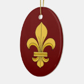Fleur-de-lis Keramisch Ornament (Links)