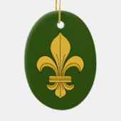 Fleur-de-lis Keramisch Ornament (Achterkant)