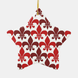 Fleur De Lis Keramisch Ornament