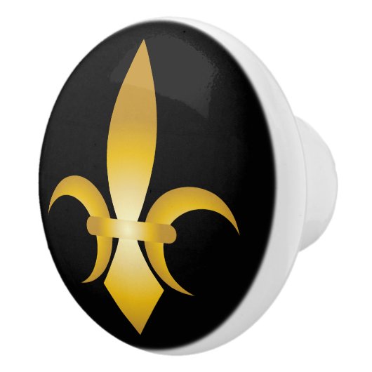 Fleur-de-Lis Keramische Knop (Rechts)