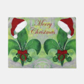 Fleur de lis Kerst Vakantie vloermat deurmat (Voorkant)