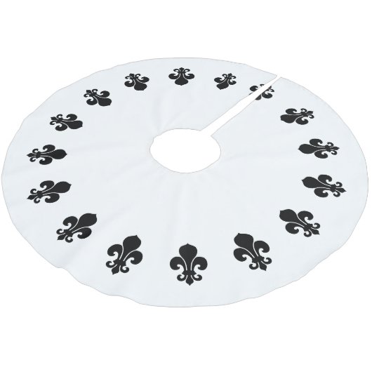 Fleur De Lis Kerstboom Rok (Gekanteld)
