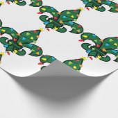 Fleur De Lis Kerstmis Cadeaupapier (Hoek)