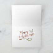 Fleur De Lis Kerstmis Feestdagen Kaart (Binnen)