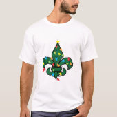 Fleur De Lis Kerstmis T-shirt (Voorkant)