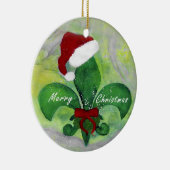Fleur de lis kerstornament van mijn kunst. keramisch ornament (Rechts)