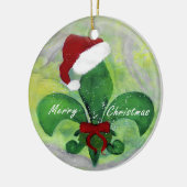 Fleur de lis kerstornament van mijn kunst. keramisch ornament (Links)