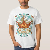 Fleur De Lis King Dad T-shirt op maat (Voorkant)