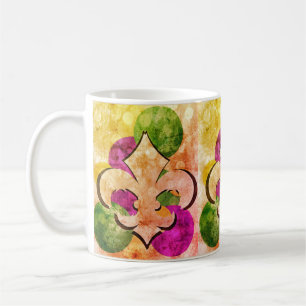 Fleur-de-Lis   Kleurrijke koffie Mok