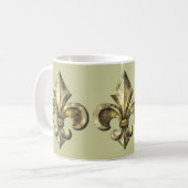 Fleur de lis koffiemok (Voorkant links)