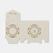 Fleur De Lis. Koninklijk ontwerp Bedankdoosjes (Uitgevouwen)