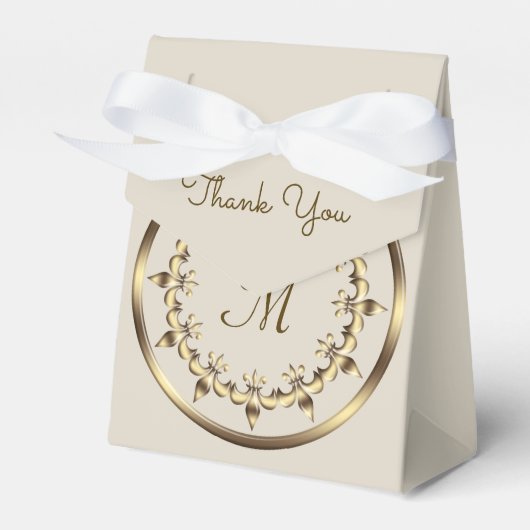 Fleur De Lis. Koninklijk ontwerp Bedankdoosjes (Voorkant Zijde)